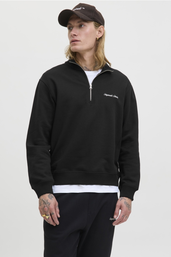 JORNORREBRO EMB SWEAT HIGH NECK SN 12282899 BLACK